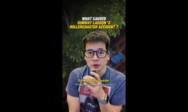 What caused Sunway Lagoon's rollercoaster accident?