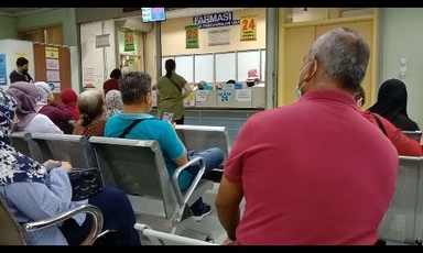 KK Kajang crowded with approx. 1h waiting time