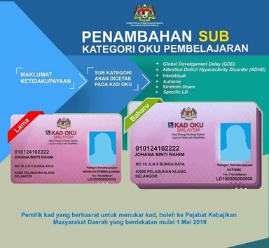 Manfaat untuk Anak Disleksia, Autisme dan ADHD Jika Ada Kad OKU