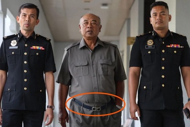 Detractors zoom in on ex-FELDA boss’ Salvatore Ferragamo belt as yardstick of “ill-gotten wealth”