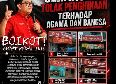 Indian biz owner faces boycott from Jerantut folks, 3R inquest for “biting the hand that feeds him”