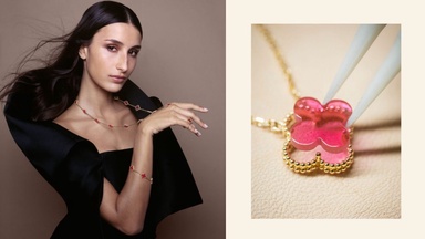 The Van Cleef & Arpels Alhambra Gets a Surprising New Material and Colour: Pink Enamel