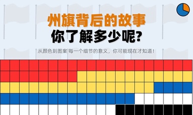 全国13个州旗背后有故事 你了解多少呢?