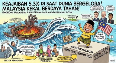 Ekonomi Malaysia Suku Pertama 2026 Tumbuh 5.3 Peratus; Kekal Berdaya Tahan Di Sebalik Krisis Geopolitik