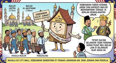 MAIS Jelaskan Kebenaran Solat Jumaat Di Musala IOI City Mall Diberi Sejak 2024, Bersifat Sementara