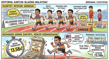 Kejohanan Asia B-23: Kuartet 4x100m Negara Raih Gangsa, Armin Lebur Rekod Kebangsaan