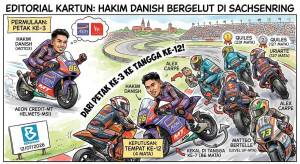 GP Jerman: Hakim Danish Tamatkan Perlumbaan Di Tempat Ke-12, Raih Empat Mata