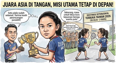 ZI YU KEKAL FOKUS BURU KEJAYAAN DALAM ACARA BEREGU WANITA