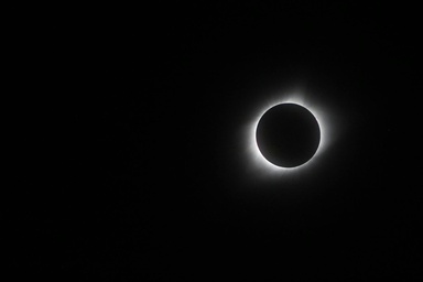 Seeing an eclipse from Earth is awe-inspiring – for astronauts seeing one from space, the scene was even more grand