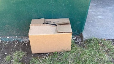 Man looking for a public loo spots a box sending out a desperate cry for help