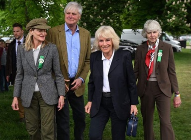 Queen Camilla reunites with ex-husband Andrew Parker Bowles at equestrian event