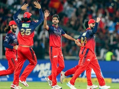 IPL 2026 final: Bhuvneshwar, Hazlewood, Rasikh restrict GT to 155/8 in Ahmedabad; RCB need 156 to defend title