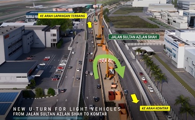 Long-term traffic diversion at Jalan Tengah begins May 16 for LRT works