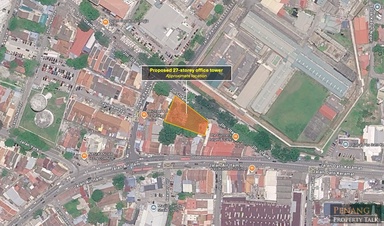 PROPOSED: 27-storey office tower in George Town