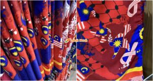 “Kesilapan pembekal” – Isu Bintang Tak Cukup Bucu Pada Tudung Jalur Gemilang, Mydin Mohon Maaf