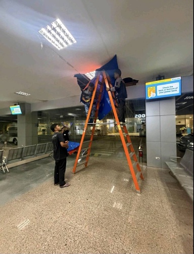 Ceiling collapses at Bicol International Airport, investigation underway