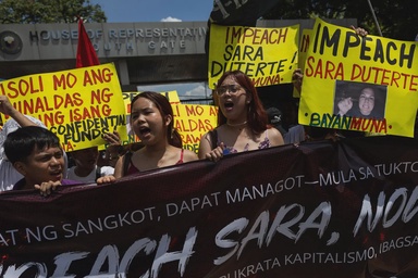 Philippine presidential hopeful Sara Duterte impeached, Senate trial pending