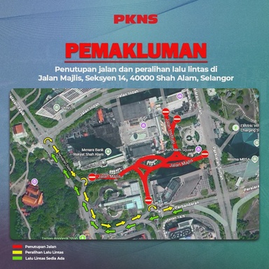 Roadworks to affect traffic in Shah Alam until Thursday