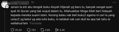 Ada Kesilapan Ayat Al-Quran Dalam Buku, Aisyah Hijanah Tampil Mohon Maaf