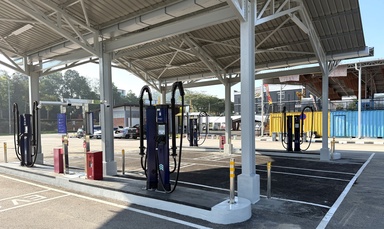 东甲停站ChargEV充电站完成升级 配备400kW电网供电及带顶棚充电车位