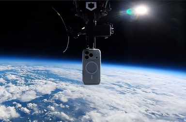 This iPhone was dropped from over 30,000 metres and it survived