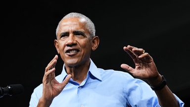 ‘Like Saddam opened a Cheesecake Factory’: Obama hits out at Trump in campaign trail comeback