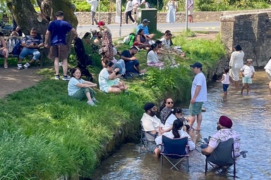 ‘England’s prettiest village’ to stop tourists paddling in picturesque river