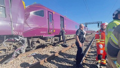 Driver killed, 28 in hospital after UK train collision