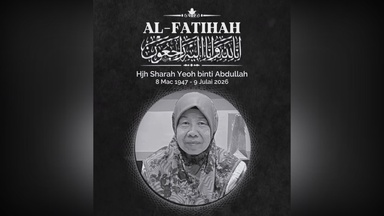 Stepmother of Nizam Abu Bakar Titingan dies