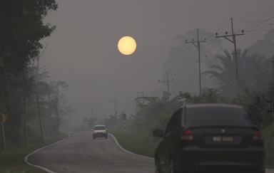Haze leaves Serian town deserted as emergency disrupts weekend life