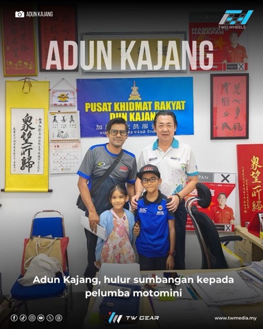 Adun Kajang Hulur Sumbangan Kepada Pelumba MotoMini
