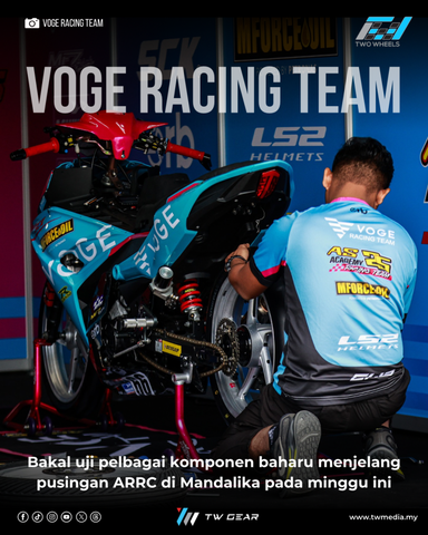 VOGE Racing Team Uji Pelbagai Komponen Baharu Di Mandalika, Kekal Sasar Kelompok Hadapan