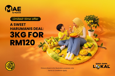 This is not a joke — Maybank MAE is now offering premium mangoes with FREE delivery
