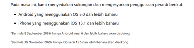 WhatsApp Tamatkan Sokongan Versi iOS Terdahulu Mulai 30 November 2026