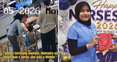 Off-Duty M’sian Nurse Who Just Finished Night Shift Springs into Action to Save Choking Woman in Ipoh
