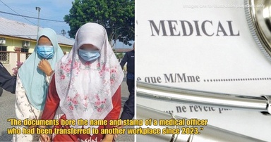 Malaysian Govt Clinic Nurse Among 5 Arrested in Pahang for Selling Fake MCs for Up to RM200 Each