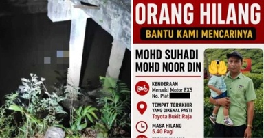 M’sian Man Who Went Missing After Work Tragically Found Dead in Shah Alam Drain Alongside His Motorcycle
