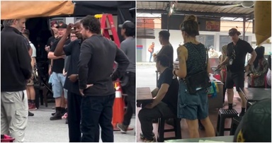 “I became an extra!” – Penang Nasi Campur Vendor Shares Excitement as Mark Wahlberg Films at His Stall