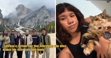 “Made sure we’re all in the photo” – M’sian Family Hilariously Edits Cat Blended into Foggy Mountain Clouds in Holiday Photo
