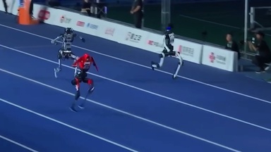 Chinese Robot Breaks Usain Bolt's 100m World Record Time — Then Smashes Into A Wall