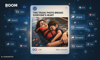 An AI Image Of A Mother-Son Turned The Jabalpur Tragedy To Content