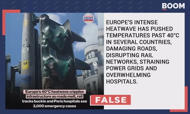 Old Visuals Of Melting Traffic Lights, Bananas Linked To Europe Heatwave
