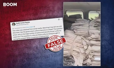Video From West Bengal Shared As Delhi Police Transporting Uniforms Amid CEC Protests