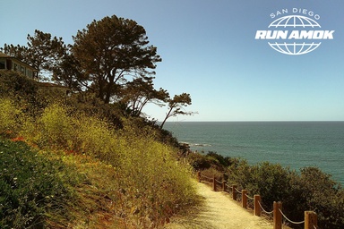 Running Along the Cliffs of San Diego