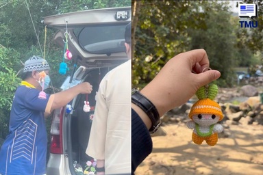 Pakcik Jual Crochet Di Ulu Bendul Curi Perhatian, Ramai Mula Singgah Beri Sokongan