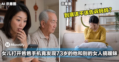73岁还搞暧昧？女儿发现爸爸秘密，妈妈却蒙在鼓里，网友气炸！