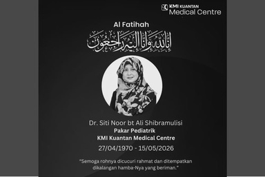 Doktor pakar kanak-kanak meninggal dunia akibat kanser usus