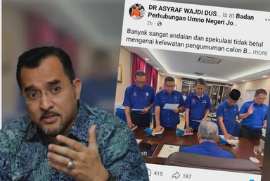 Asyraf Wajdi jawab spekulasi kelewatan pengumuman calon BN