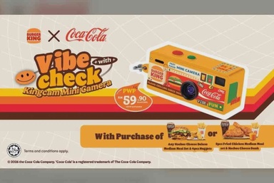 Burger King Malaysia buat 'Vibe Check'-Inilah KingCam
