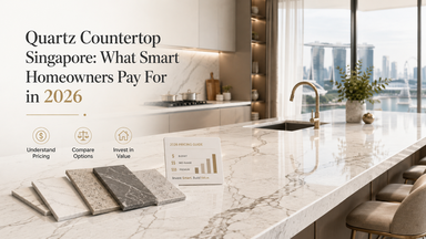 Quartz Countertop Singapore: What Smart Homeowners Pay For in 2026